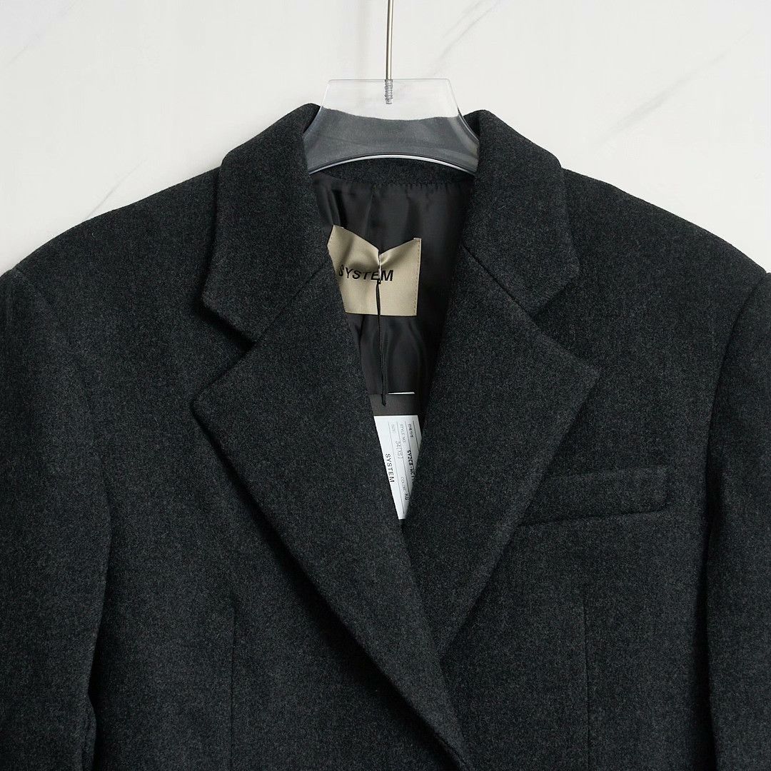 System System Women's Classic Wool Coat Size S / US 4 / IT 40 - 2 Thumbnail