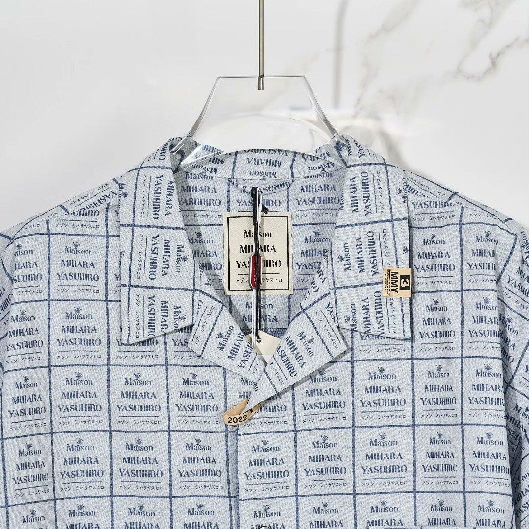 Maison MIHARA YASUHIRO Mihara Yasuhiro Men's All-Over Logo Shirt Size US S / EU 44-46 / 1 - 3 Thumbnail