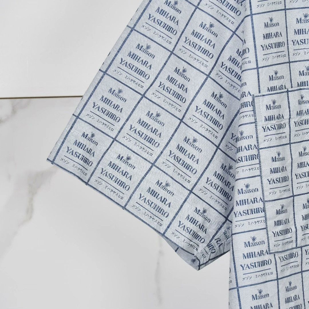 Maison MIHARA YASUHIRO Mihara Yasuhiro Men's All-Over Logo Shirt Size US S / EU 44-46 / 1 - 4 Thumbnail