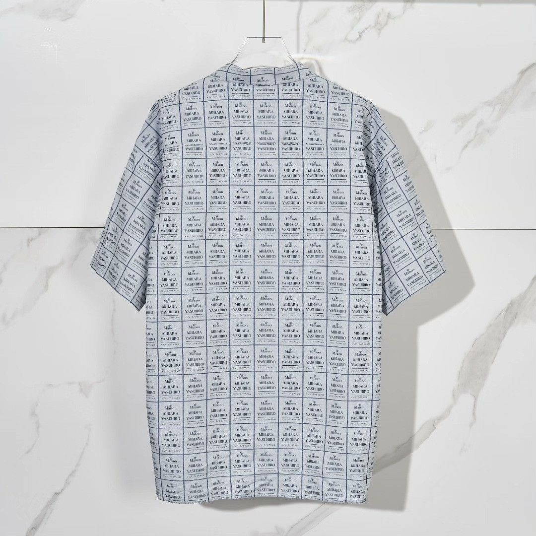 Maison MIHARA YASUHIRO Mihara Yasuhiro Men's All-Over Logo Shirt Size US S / EU 44-46 / 1 - 2 Thumbnail