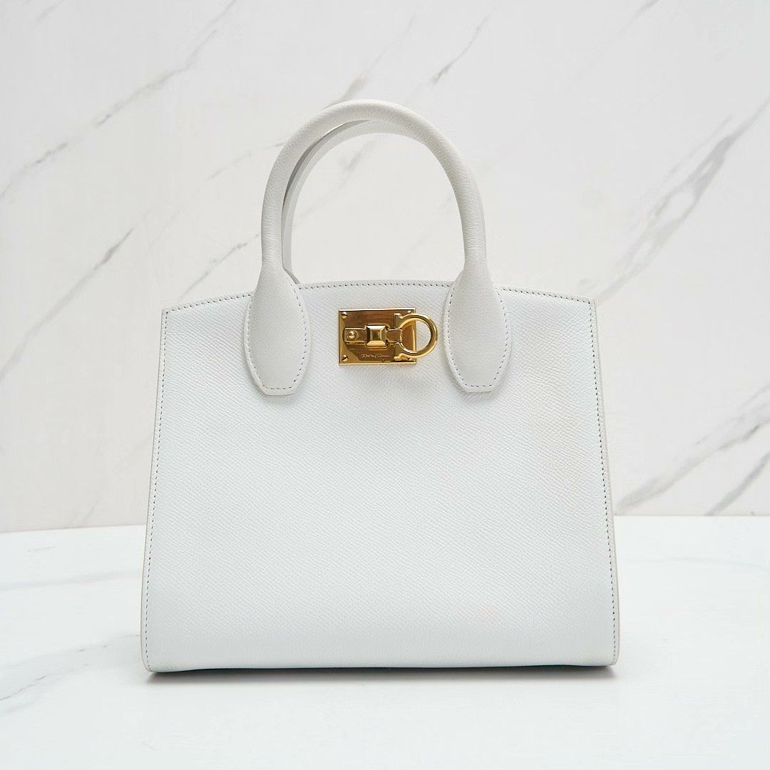Salvatore Ferragamo Ferragamo Women's Lychee Buckle Tote Size ONE SIZE - 2 Thumbnail