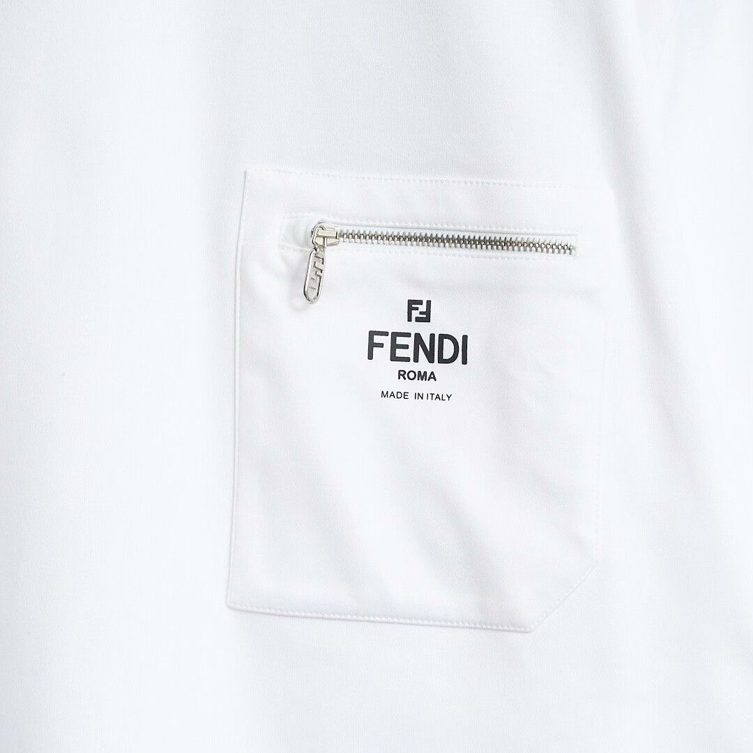 Fendi Fendi Men's Logo Print Crewneck T-Shirt Size US XL / EU 56 / 4 - 3 Thumbnail