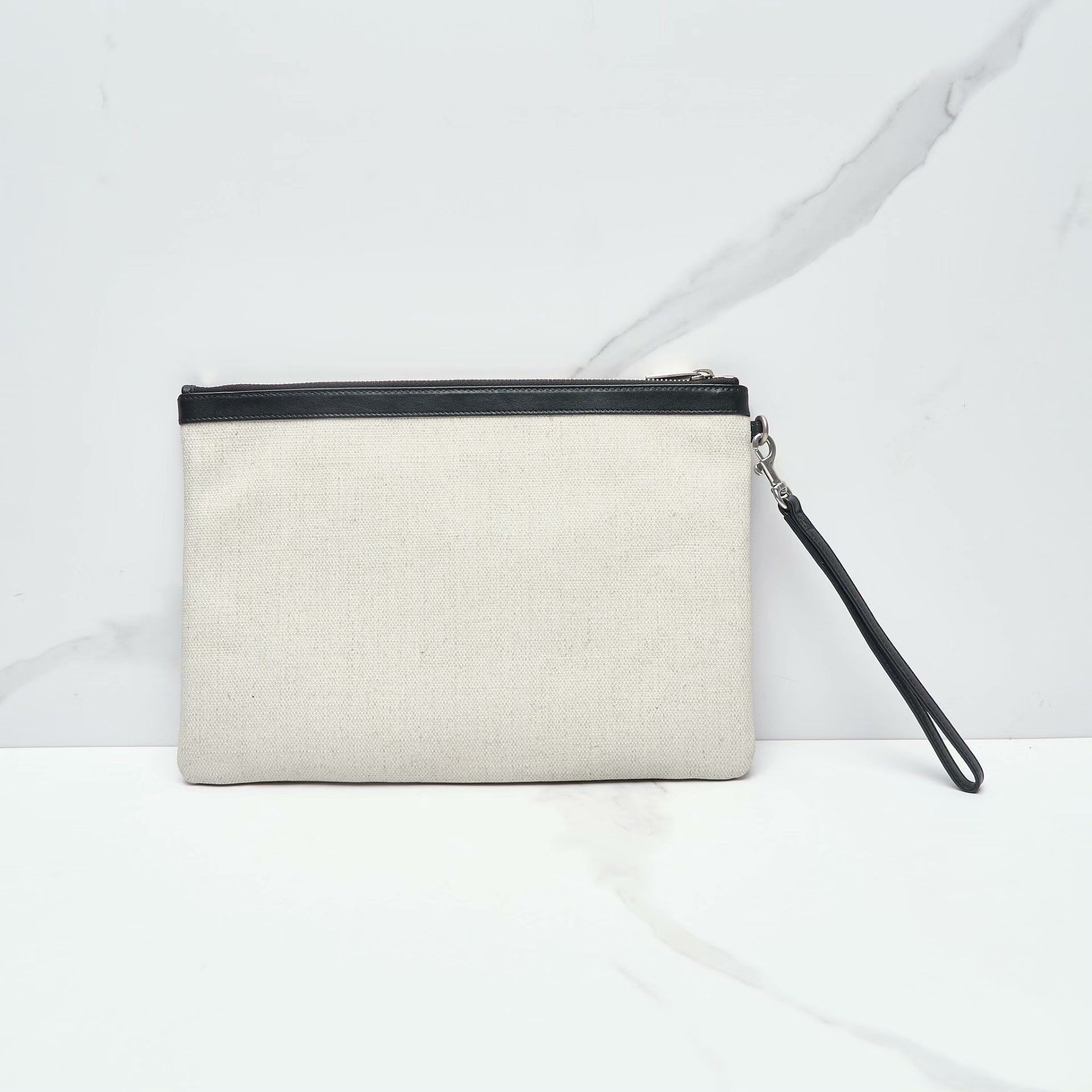 Saint Laurent Paris Saint Laurent Men's Canvas Printed Clutch Size ONE SIZE - 3 Thumbnail