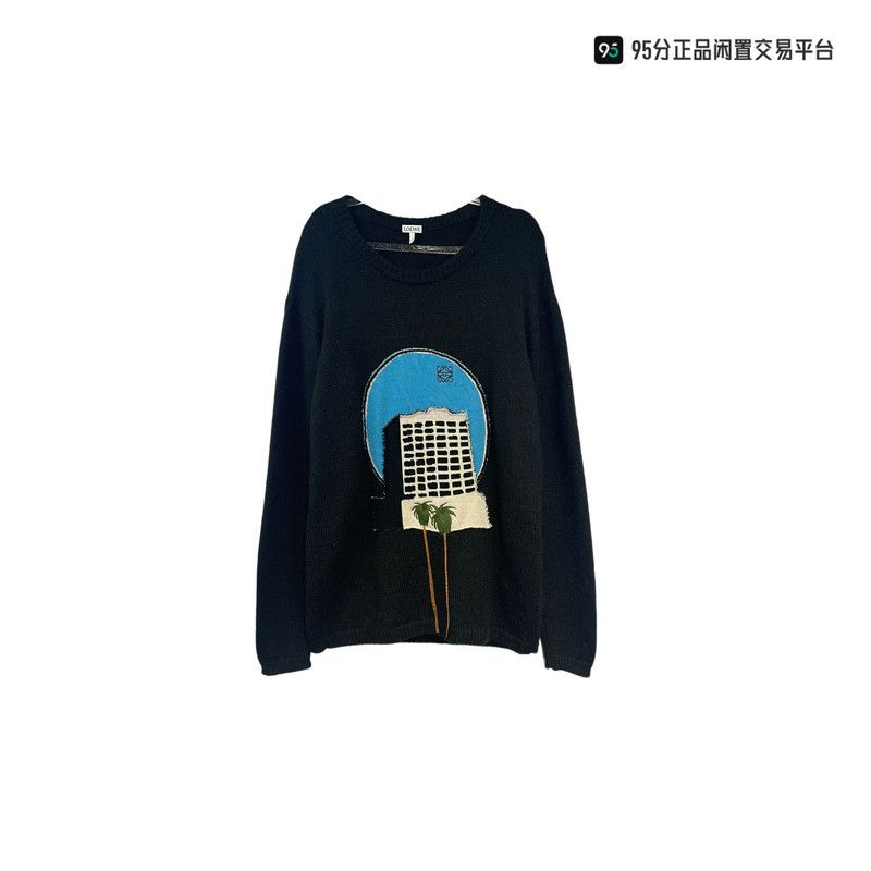 Loewe LOEWE Capsule Collection Men's Wool Blend Sweater Size US M / EU 48-50 / 2 - 2 Thumbnail