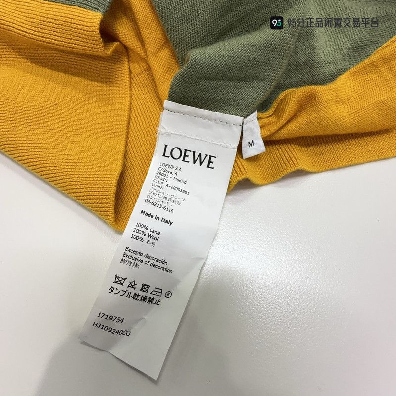 Loewe LOEWE Two-Tone Crewneck Long-Sleeve Knit Sweater Size US M / EU 48-50 / 2 - 3 Thumbnail