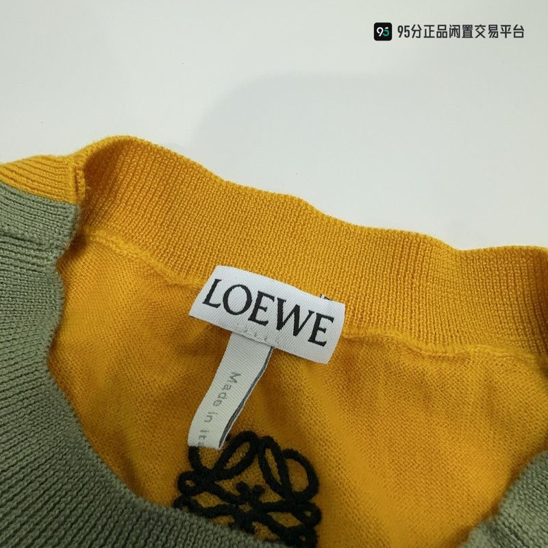 Loewe LOEWE Two-Tone Crewneck Long-Sleeve Knit Sweater Size US M / EU 48-50 / 2 - 2 Thumbnail