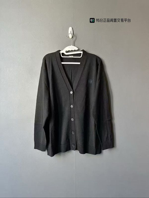 Loewe LOEWE Unisex Classic Logo Solid Cardigan Size US L / EU 52-54 / 3 - 2 Thumbnail