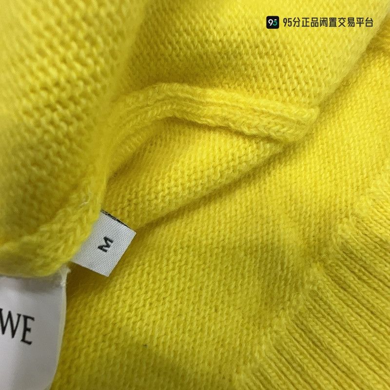 Loewe LOEWE FW21 Chest Embroidered Logo Knit Sweater Size US M / EU 48-50 / 2 - 6 Thumbnail