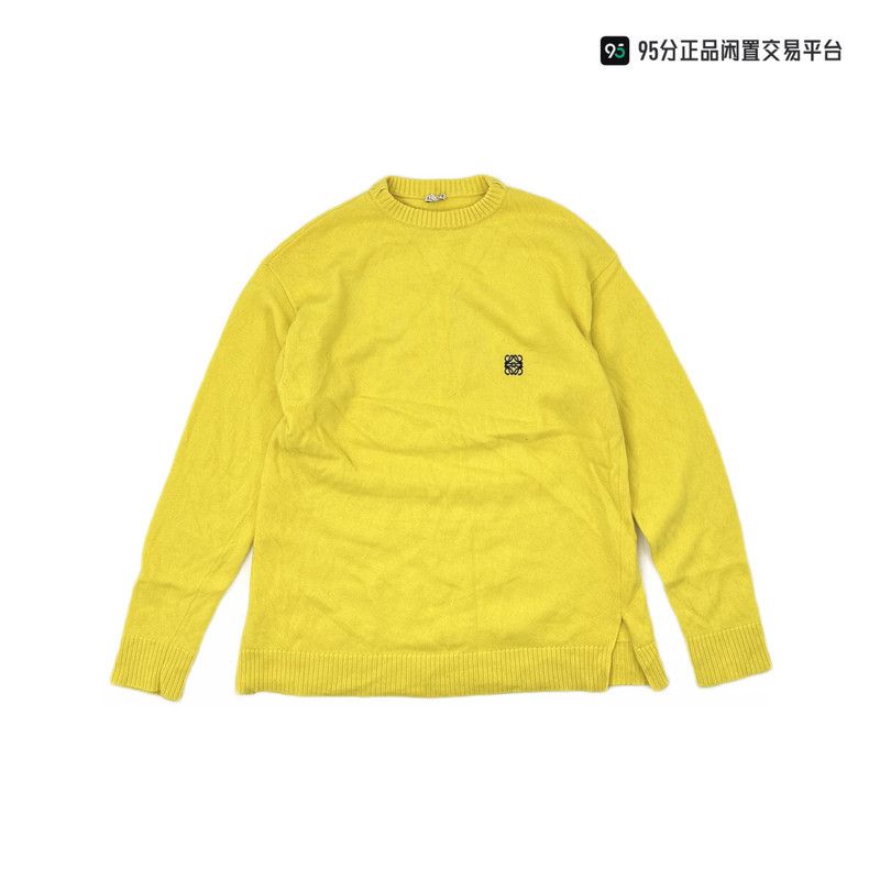Loewe LOEWE FW21 Chest Embroidered Logo Knit Sweater Size US M / EU 48-50 / 2 - 2 Thumbnail