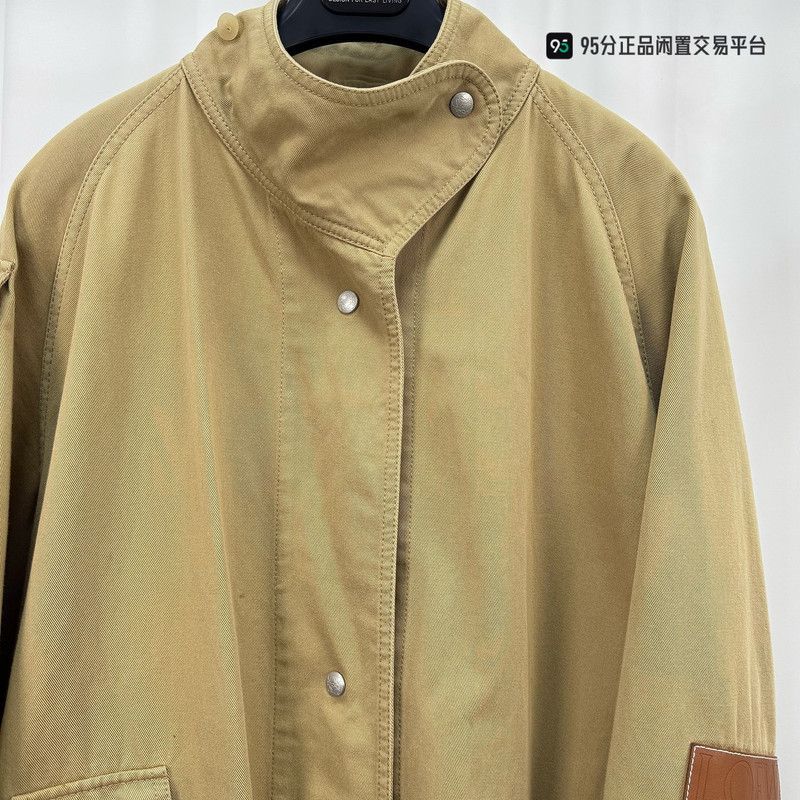 Loewe LOEWE Solid Runway Logo Leather Patch Oversized Trench Coat Size US XS / EU 42 / 0 - 8 Thumbnail