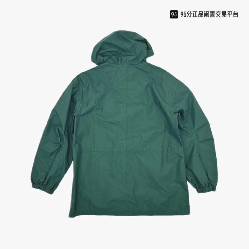 Loewe LOEWE Men's Solid Green Hooded Mid-Length Windbreaker Size US S / EU 44-46 / 1 - 2 Thumbnail