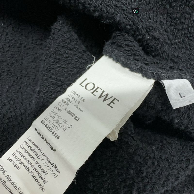 Loewe LOEWE FW22 Letter Logo Embroidered Loose Hoodie Size US L / EU 52-54 / 3 - 3 Thumbnail
