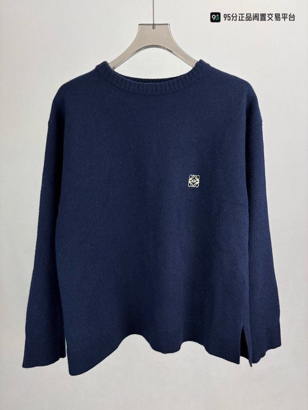 Loewe LOEWE FW21 Chest Embroidered Logo Knit Wool Sweater Size US XL / EU 56 / 4 - 3 Thumbnail