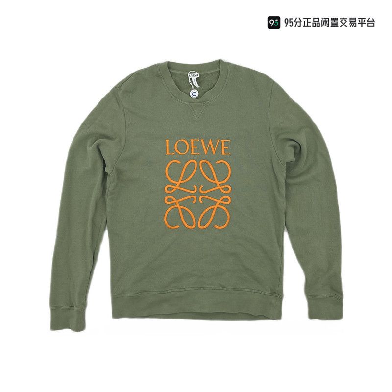 Loewe LOEWE Green Orange Embroidered Logo Sweatshirt Size US M / EU 48-50 / 2 - 6 Thumbnail