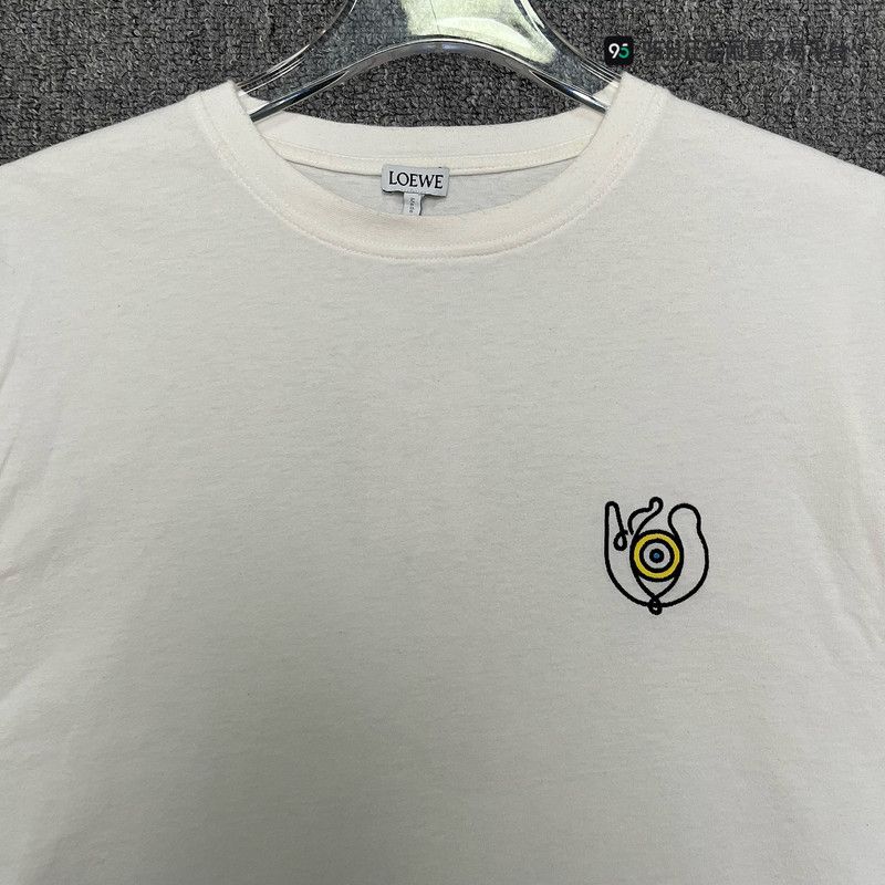 Loewe LOEWE FW21 Men's White Long Sleeve Graphic T-Shirt Size US L / EU 52-54 / 3 - 5 Thumbnail