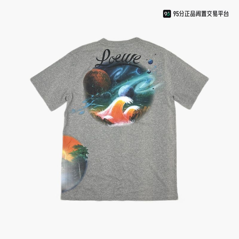 Loewe LOEWE FW21 Pattern Print Crew Neck Short Sleeve T-Shirt Size US M / EU 48-50 / 2 - 3 Thumbnail