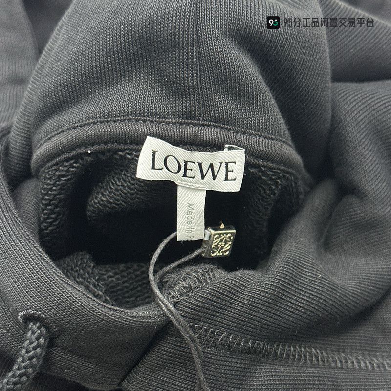 Loewe LOEWE SS24 Solid Logo Hoodie Men's Black Size US M / EU 48-50 / 2 - 4 Thumbnail