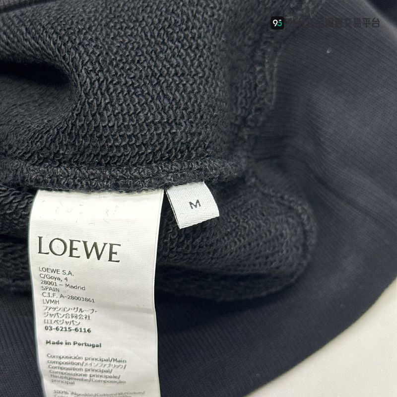 Loewe LOEWE SS24 Solid Logo Hoodie Men's Black Size US M / EU 48-50 / 2 - 5 Thumbnail