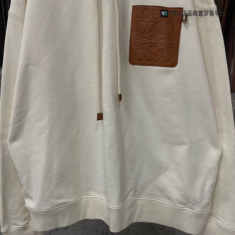 Loewe LOEWE FW21 Men's Cotton Drawstring Hoodie Size US L / EU 52-54 / 3 - 3 Thumbnail