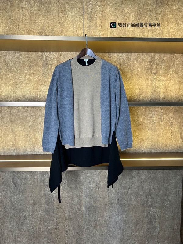 Loewe LOEWE Men's Long-Sleeve Round Neck Cardigan Knitwear Size US L / EU 52-54 / 3 - 2 Thumbnail