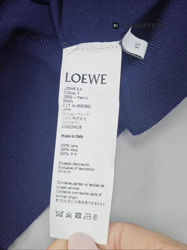 Loewe LOEWE Color-Block Round Neck Long-Sleeve Knit Sweater Size US XS / EU 42 / 0 - 5 Thumbnail