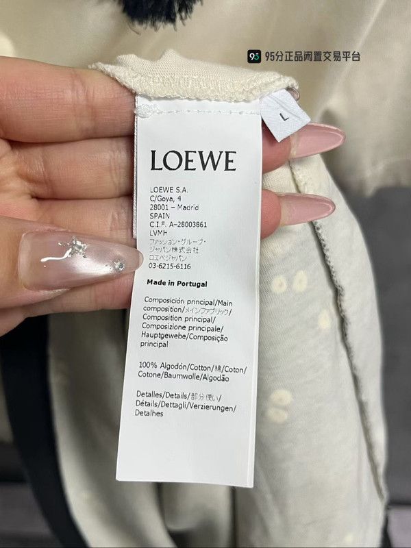 Loewe LOEWE Solid Coal Ball Print Short-Sleeve T-Shirt Size US L / EU 52-54 / 3 - 3 Thumbnail