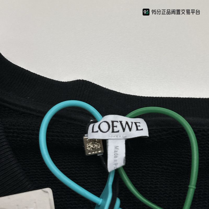 Loewe LOEWE FW21 Embroidered Cotton Crewneck Sweatshirt Size US XL / EU 56 / 4 - 4 Thumbnail