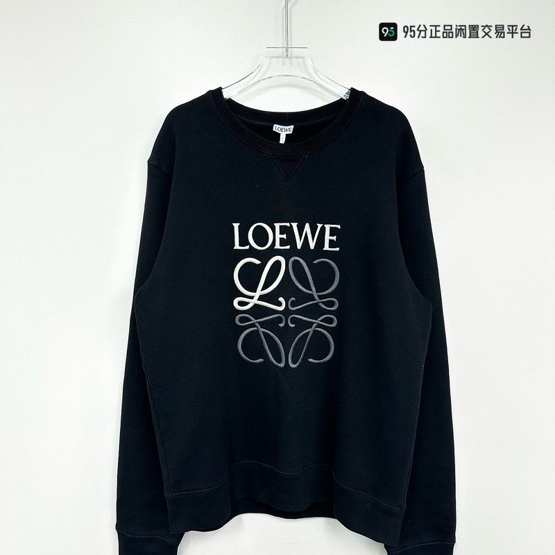 Loewe LOEWE Men's Cotton Crewneck Letter Embroidery Sweatshirt Size US L / EU 52-54 / 3 - 2 Thumbnail