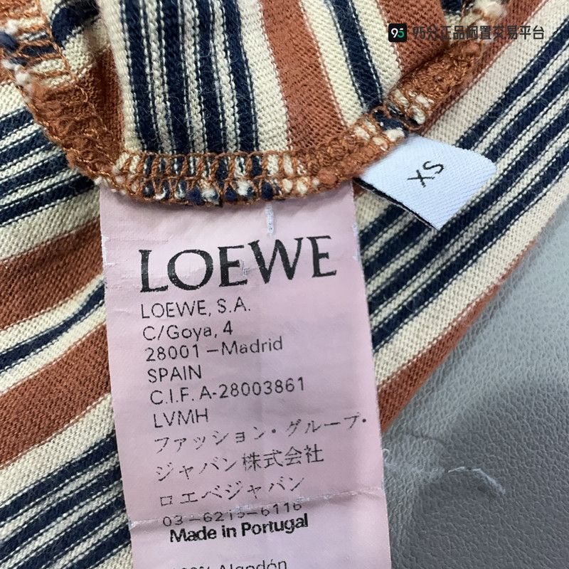 Loewe LOEWE Striped Pattern Print Short-Sleeve T-Shirt Size US XS / EU 42 / 0 - 7 Thumbnail