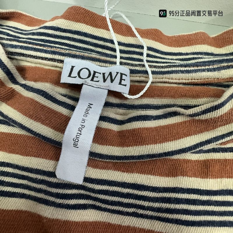 Loewe LOEWE Striped Pattern Print Short-Sleeve T-Shirt Size US XS / EU 42 / 0 - 6 Thumbnail