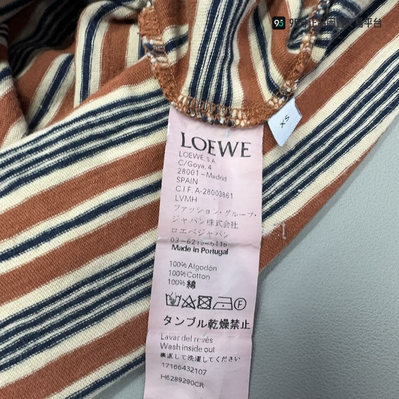 Loewe LOEWE Striped Pattern Print Short-Sleeve T-Shirt Size US XS / EU 42 / 0 - 3 Thumbnail