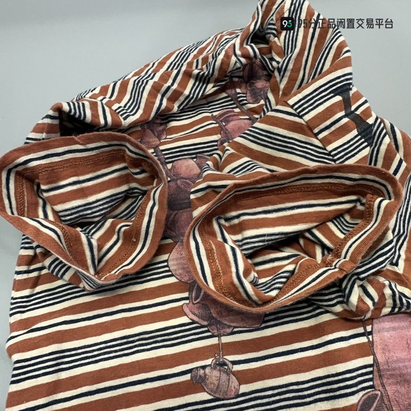 Loewe LOEWE Striped Pattern Print Short-Sleeve T-Shirt Size US XS / EU 42 / 0 - 2 Thumbnail