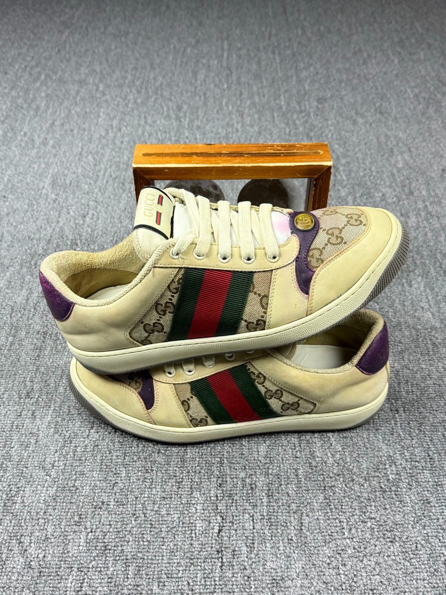 Gucci Gucci Beige Lowtop Sneakers 7.5 Men Size US 7.5 / EU 40-41 - 2 Thumbnail