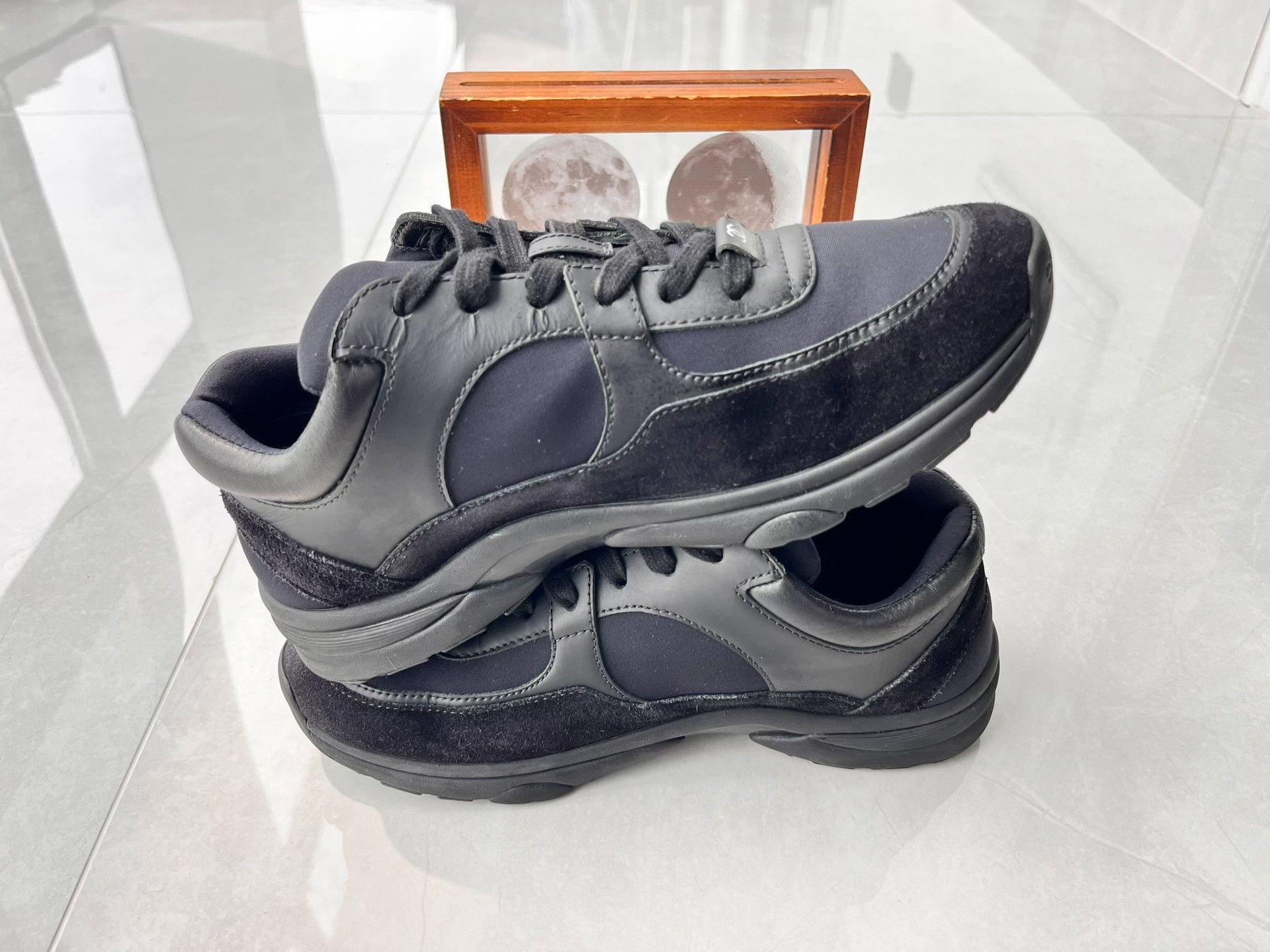 Chanel Chanel Casual Black Lowtop Sneakers it_37 Women Size US 7 / IT 37 - 3 Thumbnail