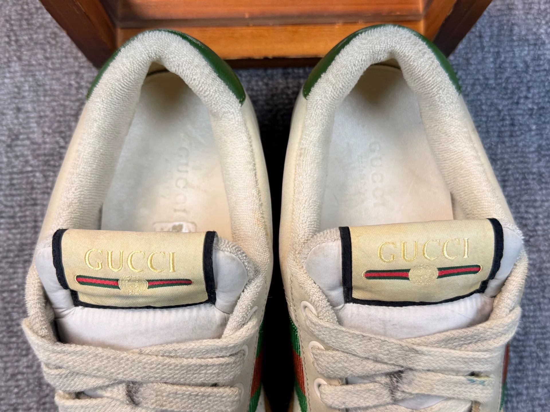 Gucci Gucci Distressed Green Lowtop Sneakers it_36 Women Size US 6 / IT 36 - 9 Thumbnail