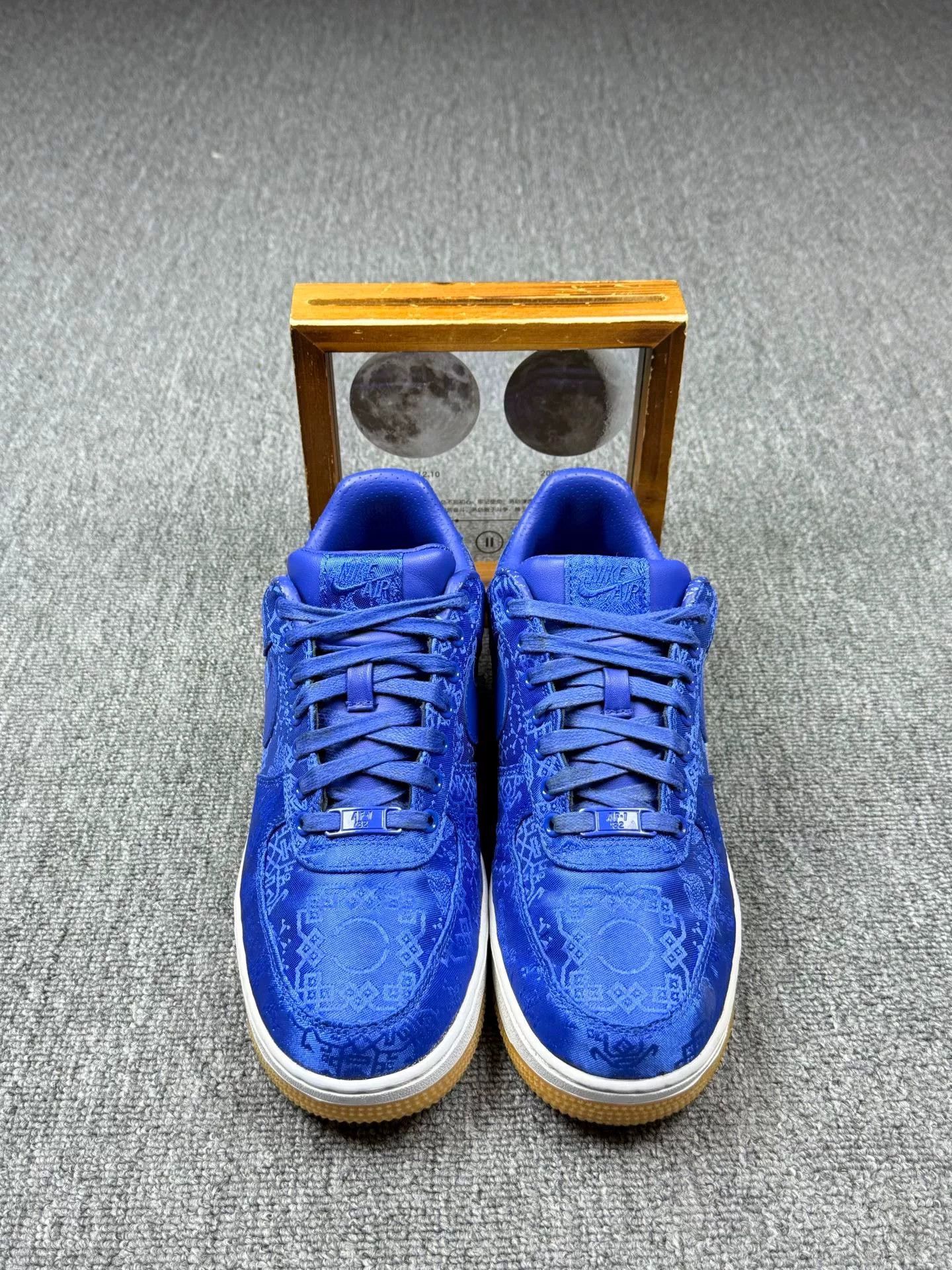 Nike Nike AF1 Blue Lowtop Sneakers 8 Men Size US 8 / EU 41 - 4 Thumbnail