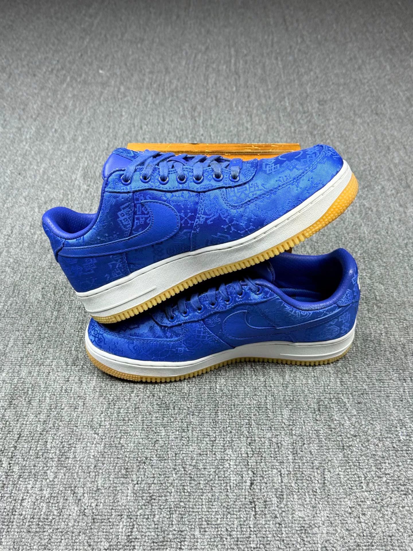 Nike Nike AF1 Blue Lowtop Sneakers 8 Men Size US 8 / EU 41 - 3 Thumbnail