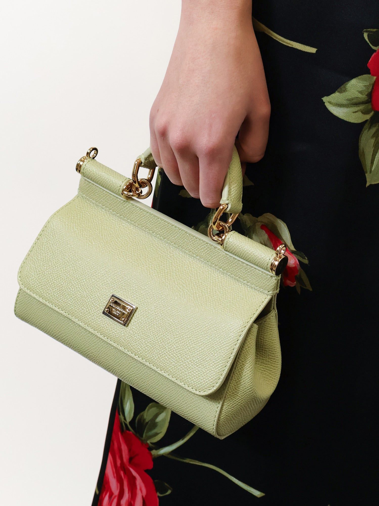 Dolce & Gabbana Sicily Small Leather Shoulder Bag With Metal Logo Patch Size ONE SIZE - 2 Thumbnail