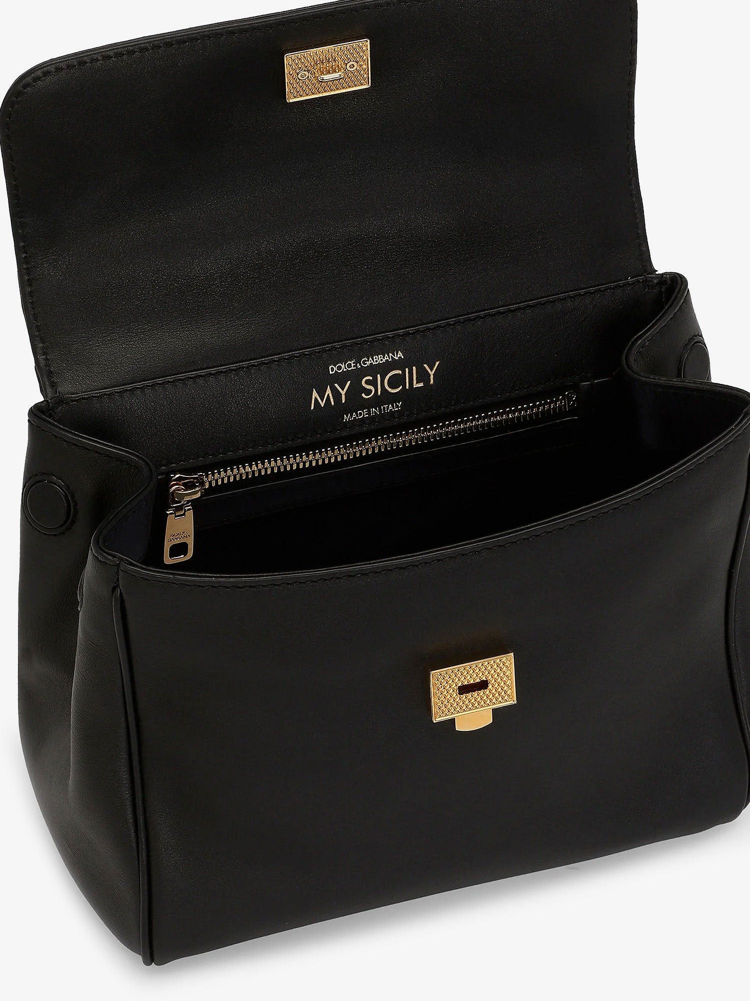 Dolce & Gabbana My Sicily Leather Shoulder Bag Size ONE SIZE - 5 Thumbnail