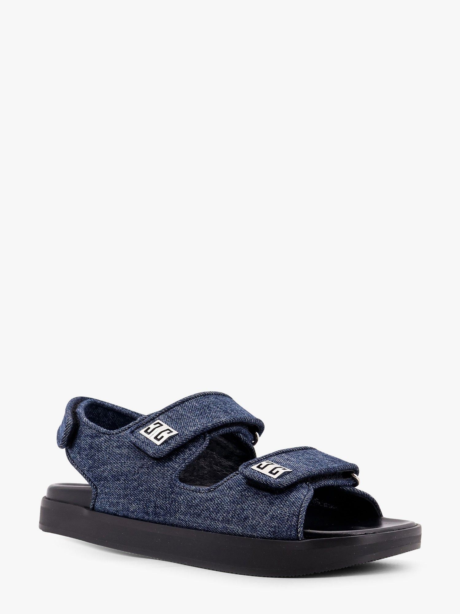 Givenchy Strap Flat Denim Sandals Size US 10 / IT 40 - 2 Thumbnail