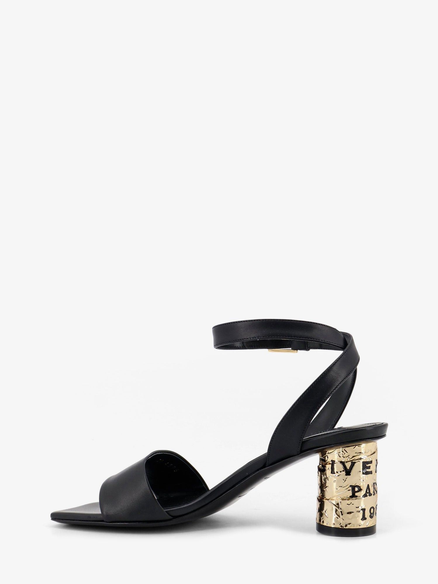 Givenchy Tape Leather Heeled Sandals Size US 7 / IT 37 - 3 Thumbnail