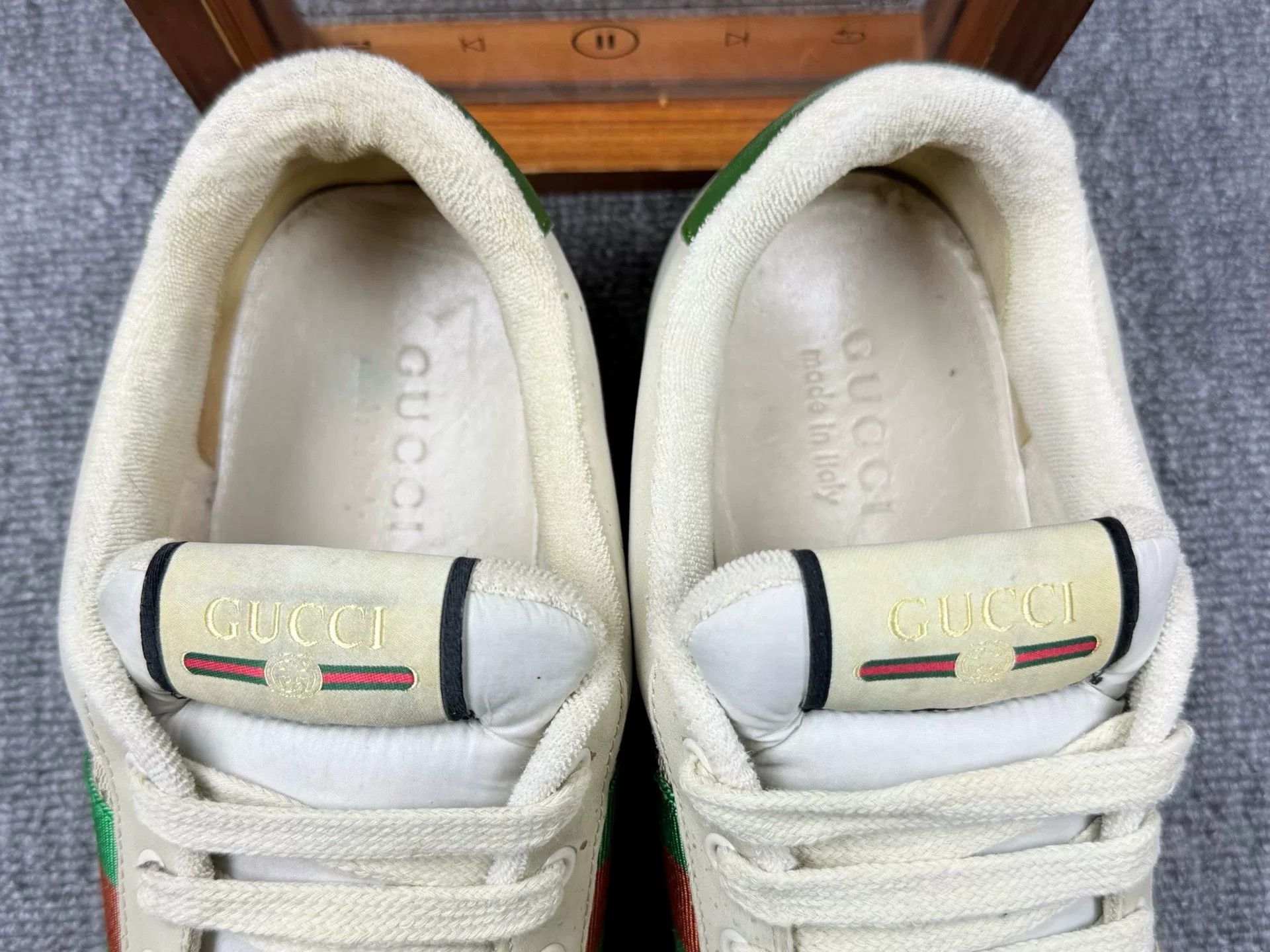 Gucci Gucci Distressed Green Lowtop Sneakers 10 Men Size US 10 / EU 43 - 9 Thumbnail