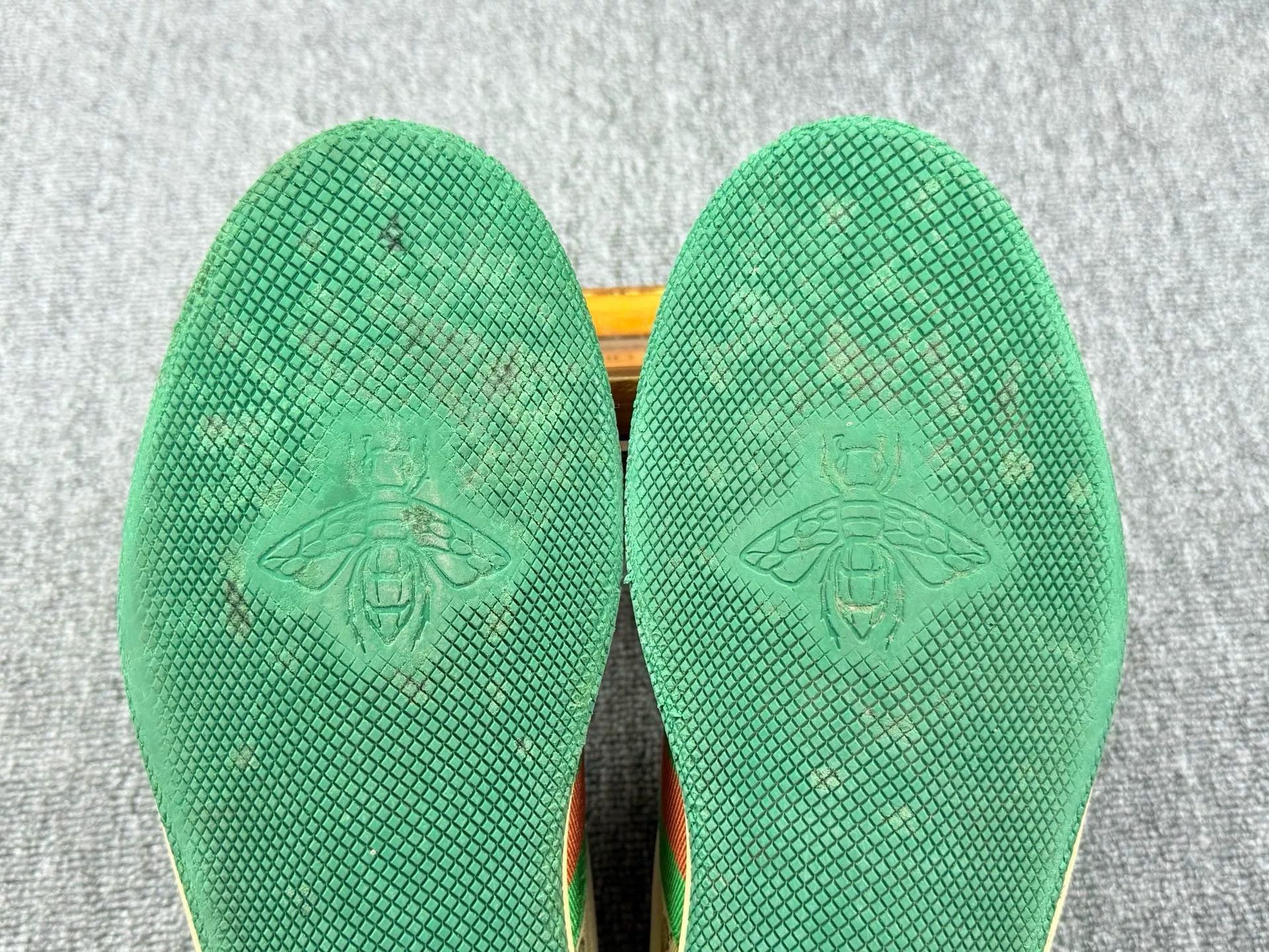 Gucci Gucci Distressed Green Lowtop Sneakers 10 Men Size US 10 / EU 43 - 7 Thumbnail