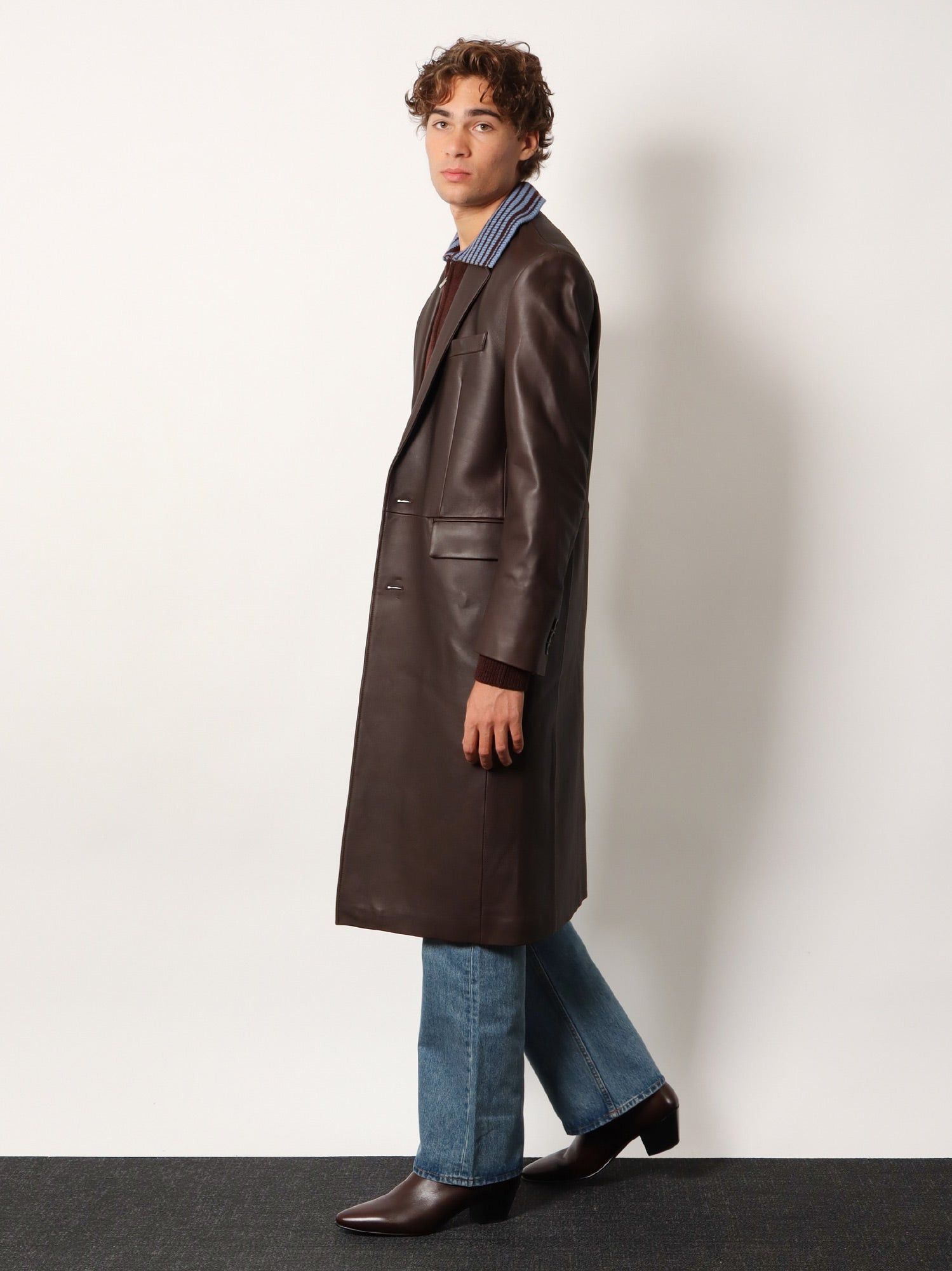 TONYWACK Unisex Leather Coat Size US M / EU 48-50 / 2 - 4 Thumbnail