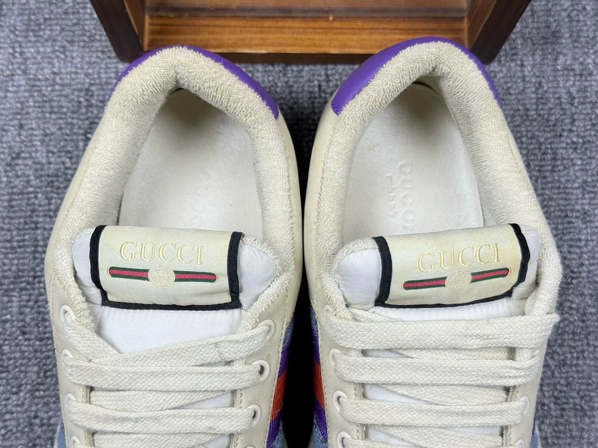 Gucci Gucci Blue Lowtop Sneakers it_37 Women Size US 7 / IT 37 - 9 Thumbnail