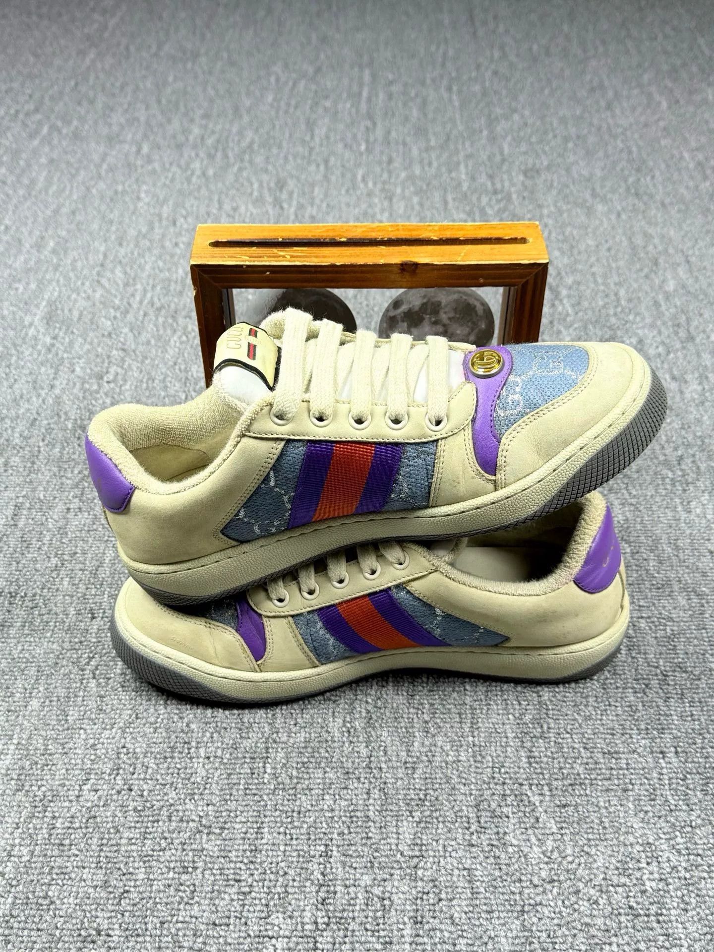 Gucci Gucci Blue Lowtop Sneakers it_37 Women Size US 7 / IT 37 - 3 Thumbnail