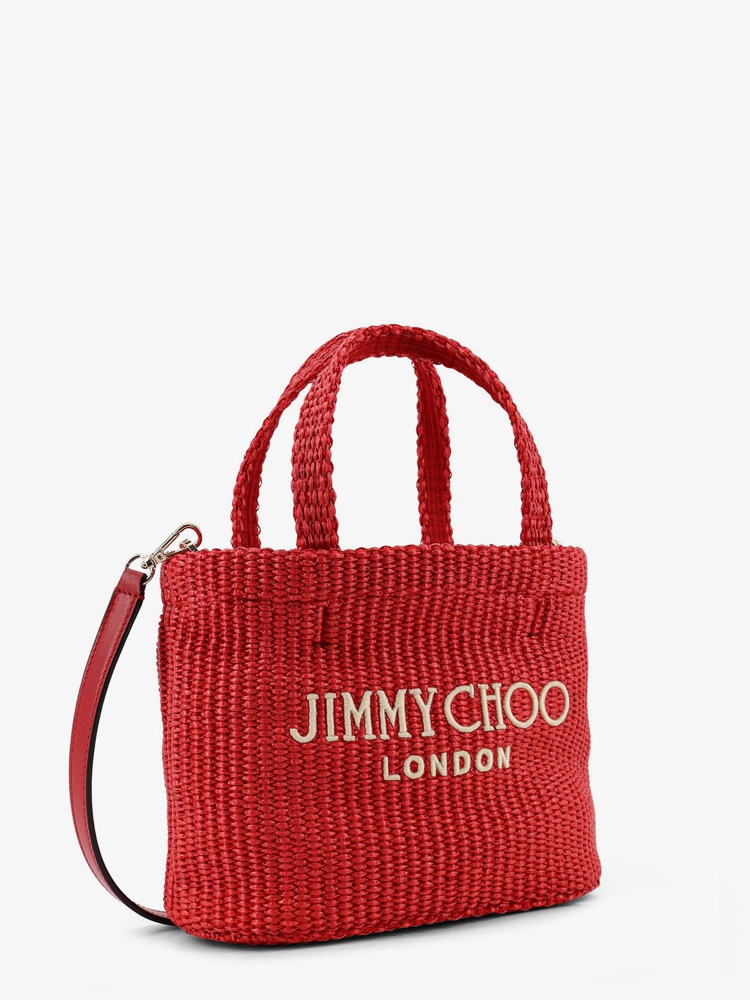Jimmy Choo Raffia Crossbody Bag With Embroidered Logo On The Front Size ONE SIZE - 3 Thumbnail