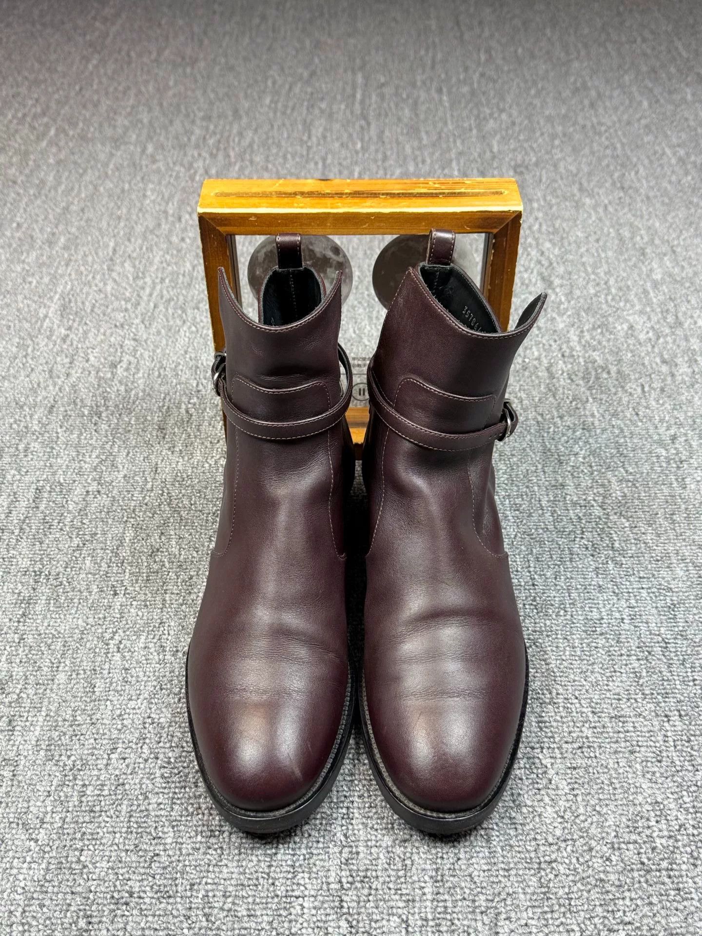 Balenciaga Balenciaga Leather Red Boots it_38 Women Size US 8 / IT 38 - 4 Thumbnail
