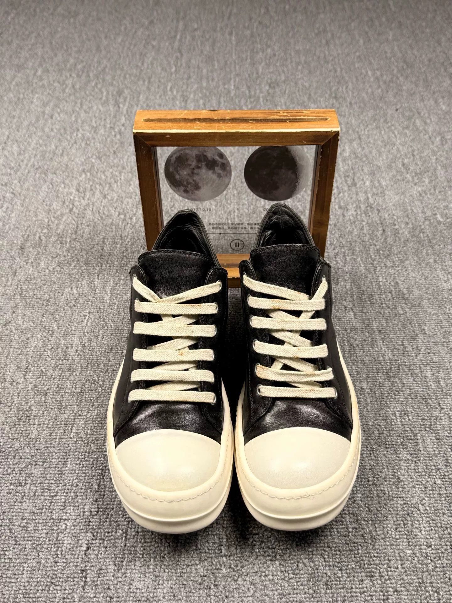 Rick Owens Rick Owens Leather Black Lowtop Sneakers 5.5 Men Size US 5.5 / EU 38 - 4 Thumbnail