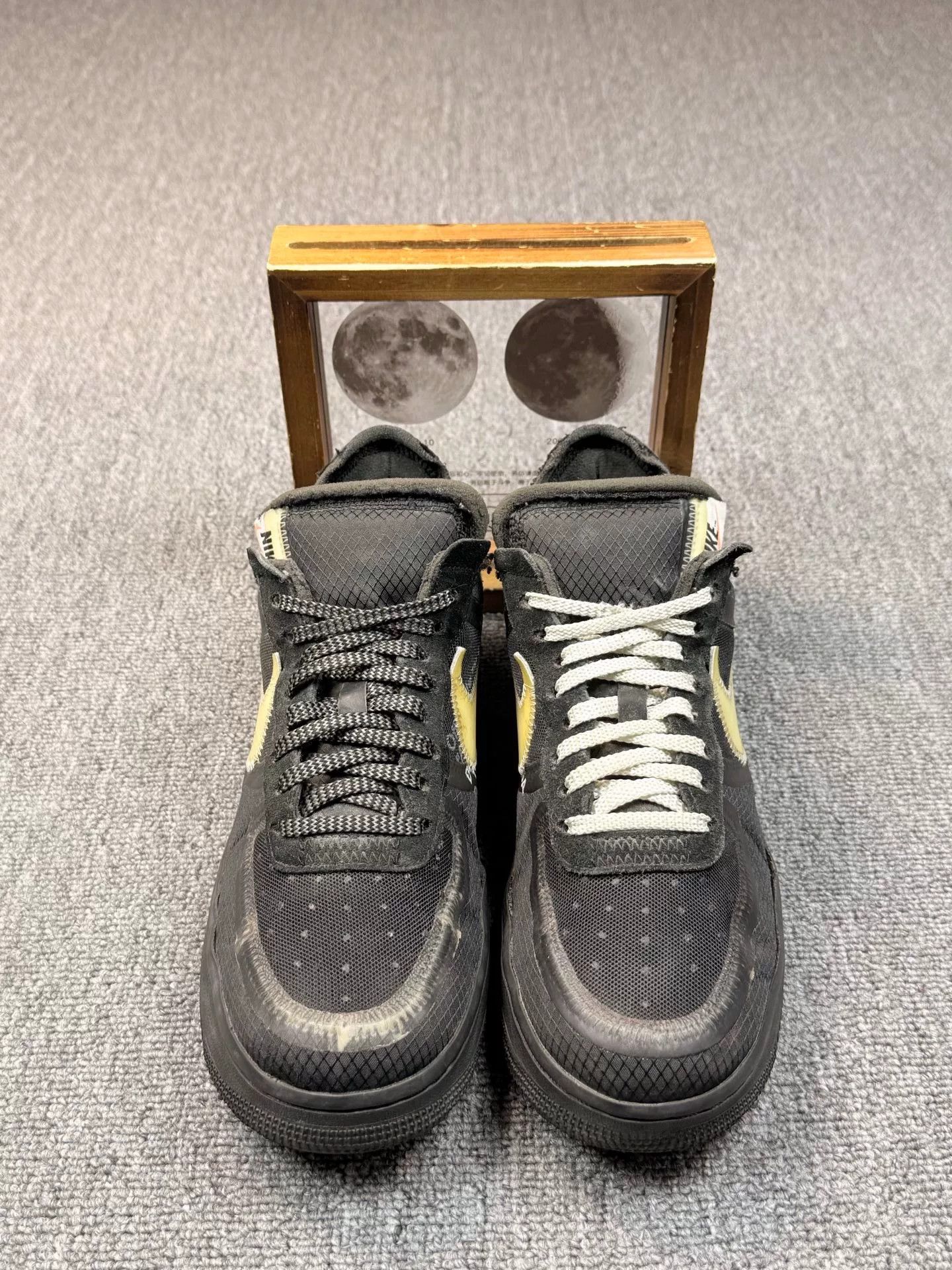 Nike Nike AF1 Black Lowtop Sneakers 8 Men Size US 8 / EU 41 - 4 Thumbnail
